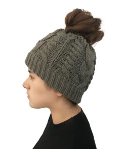 Knitted Ponytail Beanie 2
