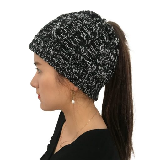 Knitted Ponytail Beanie 3