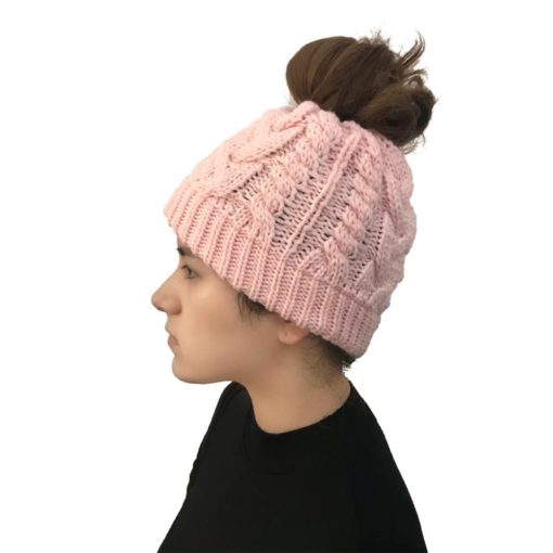 Knitted Ponytail Beanie 4